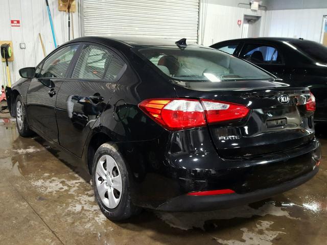 KNAFK4A6XE5117574 - 2014 KIA FORTE LX BLACK photo 3