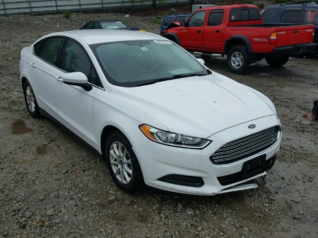 3FA6P0G74FR236335 - 2015 FORD FUSION S WHITE photo 1