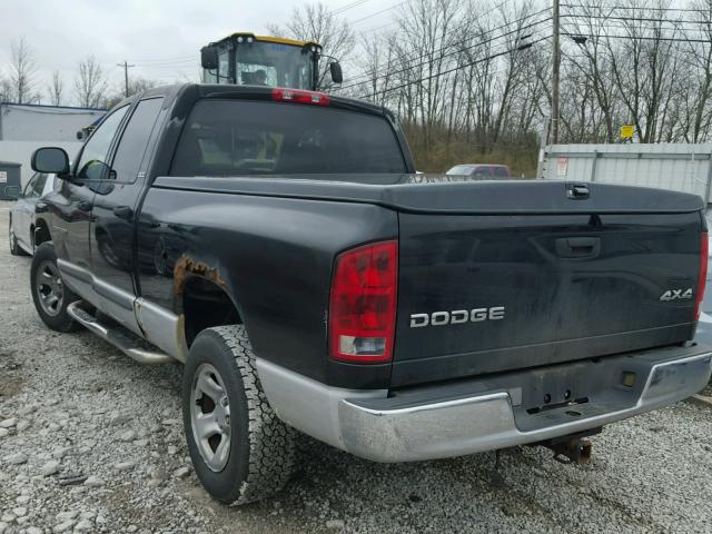 1D7HU18Z62S697557 - 2002 DODGE RAM 1500 BLACK photo 3