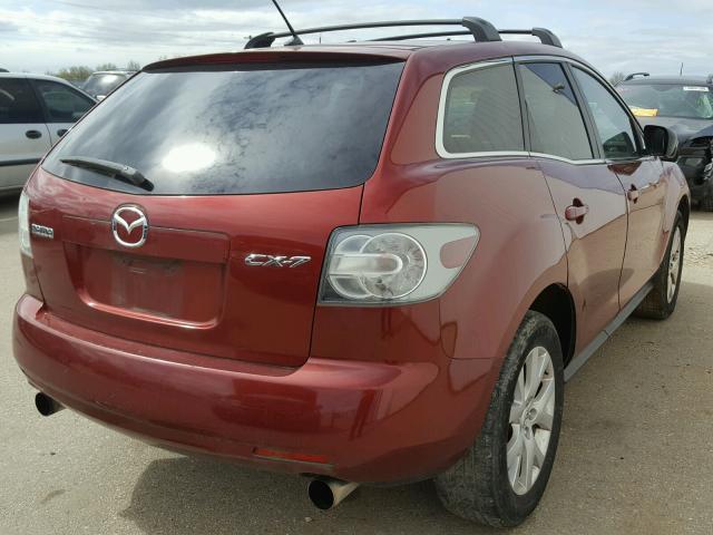 JM3ER293270111106 - 2007 MAZDA CX-7 MAROON photo 4