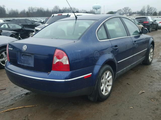 WVWPD63B44P157711 - 2004 VOLKSWAGEN PASSAT GLS BLUE photo 4