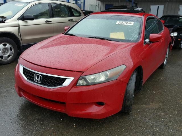 1HGCS1B84AA011371 - 2010 HONDA ACCORD EXL RED photo 2