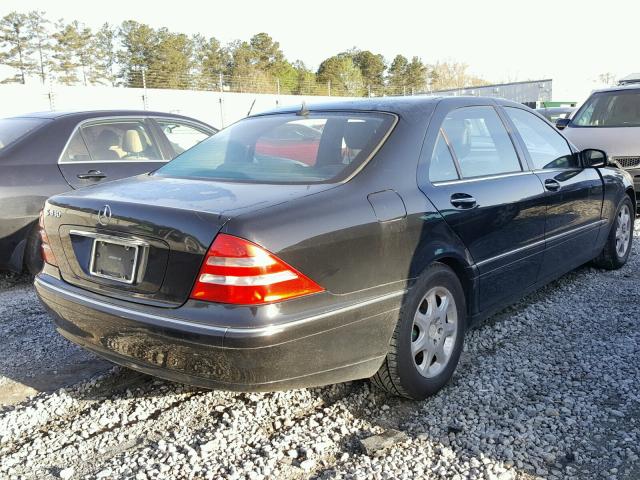 WDBNG70JXYA116216 - 2000 MERCEDES-BENZ S 430 BLACK photo 4