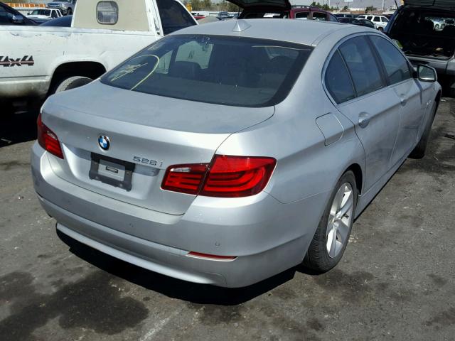 WBAXH5C58CDW06958 - 2012 BMW 528 XI SILVER photo 4