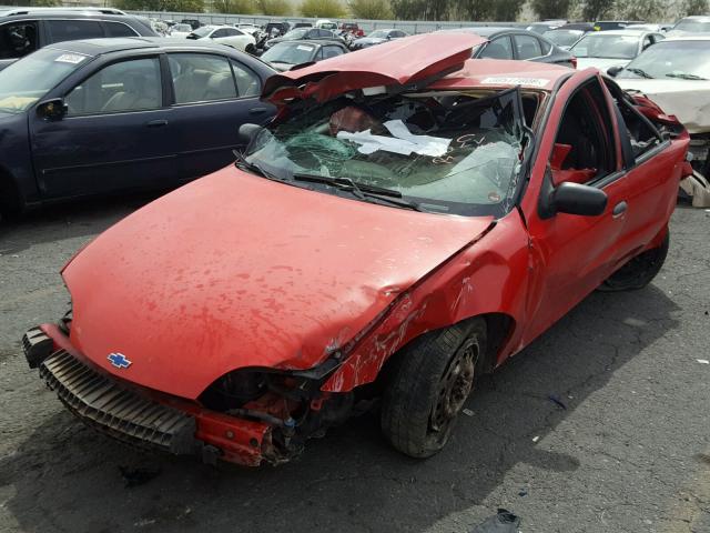 1G1JC524517396923 - 2001 CHEVROLET CAVALIER B RED photo 2