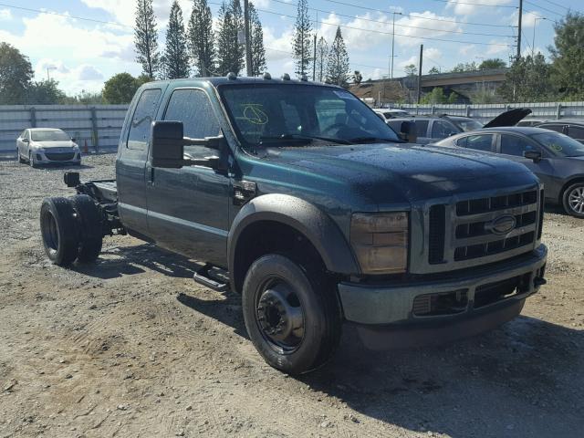 1FDXX46R08EA42136 - 2008 FORD F450 SUPER GREEN photo 1