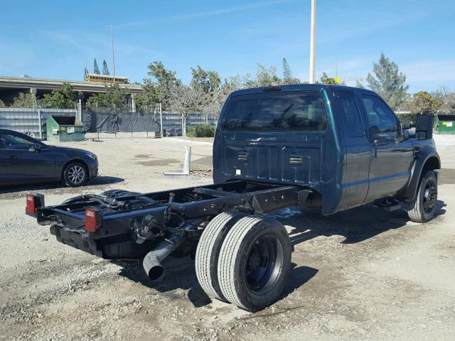 1FDXX46R08EA42136 - 2008 FORD F450 SUPER GREEN photo 4