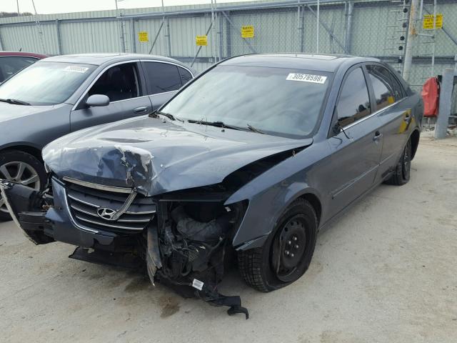 5NPET46C19H450083 - 2009 HYUNDAI SONATA GLS GRAY photo 2