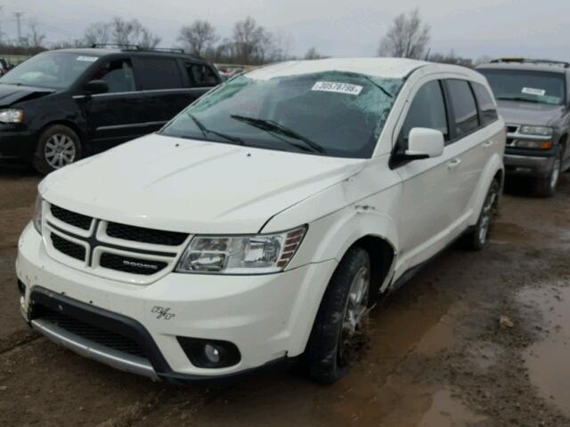 3C4PDDEG2CT228802 - 2012 DODGE JOURNEY R/ WHITE photo 2