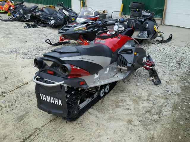 JYE8FR9019A000258 - 2009 YAMAHA APEX RED photo 4