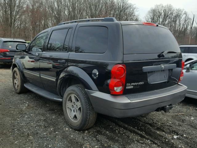 1D8HB48N87F580143 - 2007 DODGE DURANGO SL BLACK photo 3