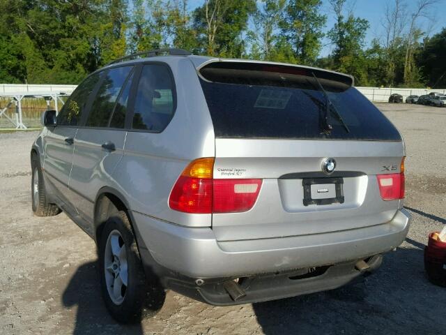 WBAFA53541LM68628 - 2001 BMW X5 3.0I GRAY photo 3