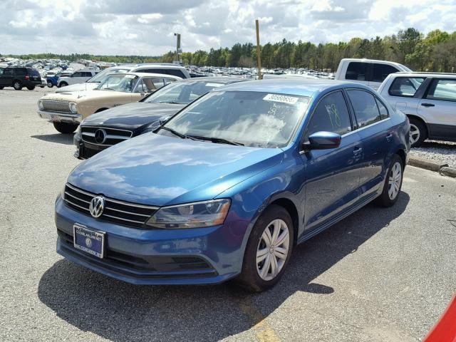 3VW2B7AJ1HM342338 - 2017 VOLKSWAGEN JETTA S 蓝色 照片 2