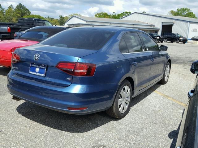 3VW2B7AJ1HM342338 - 2017 VOLKSWAGEN JETTA S 蓝色 照片 4
