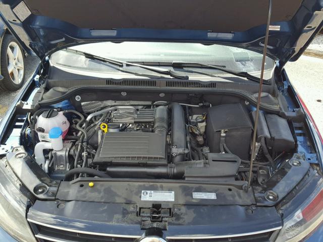 3VW2B7AJ1HM342338 - 2017 VOLKSWAGEN JETTA S 蓝色 照片 7