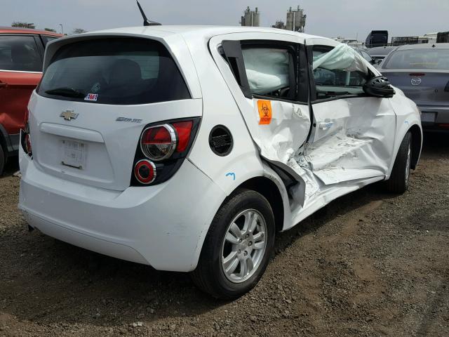 1G1JA6SH3C4201078 - 2012 CHEVROLET SONIC LS 白色 照片 4