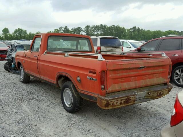 F10YLU47931 - 1974 FORD F-100 ORANGE photo 3