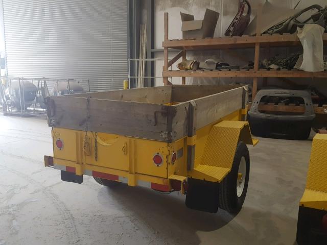 1U9AE1341DA001054 - 2018 UTILITY TRAILER YELLOW photo 4