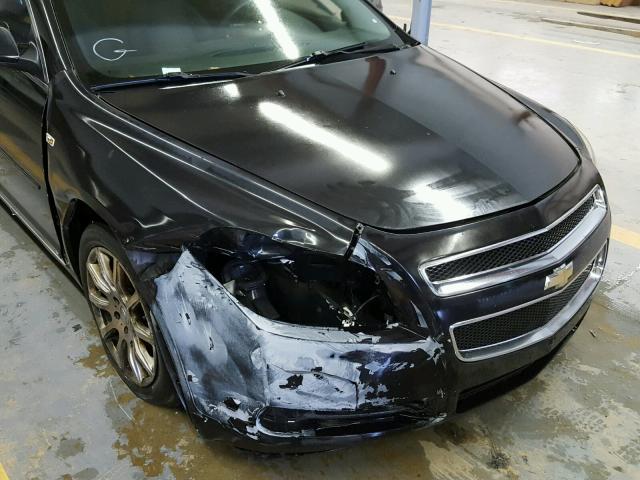 1G1ZH57B78F265892 - 2008 CHEVROLET MALIBU 1LT BLACK photo 9