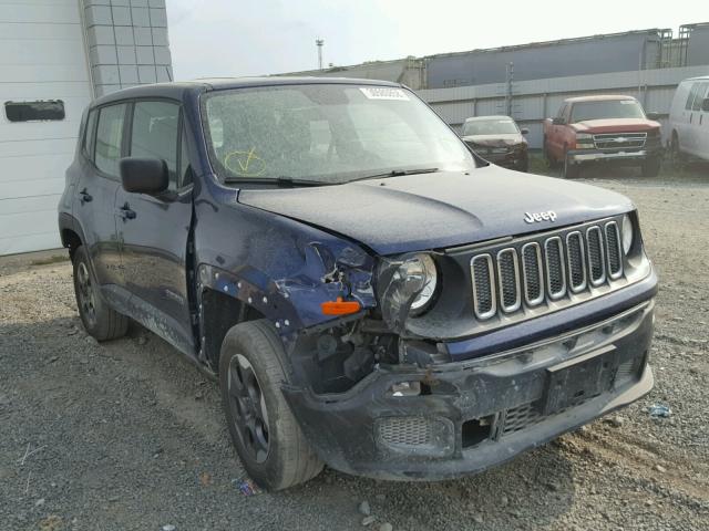 ZACCJBAT5GPD10762 - 2016 JEEP RENEGADE S BLUE photo 1