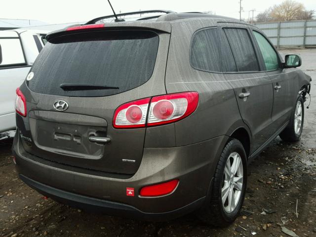 5XYZK4AGXCG130743 - 2012 HYUNDAI SANTA FE L BLACK photo 4