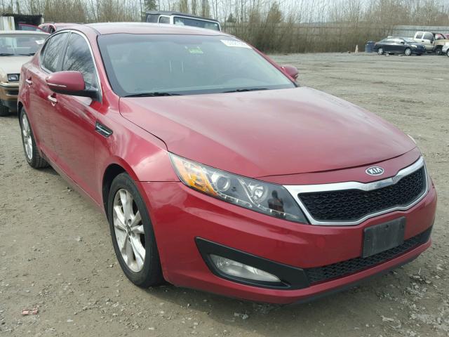 KNAGN4A79B5069341 - 2011 KIA OPTIMA EX MAROON photo 1