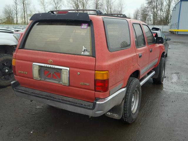 JT3VN39W1S0197333 - 1995 TOYOTA 4RUNNER VN RED photo 4