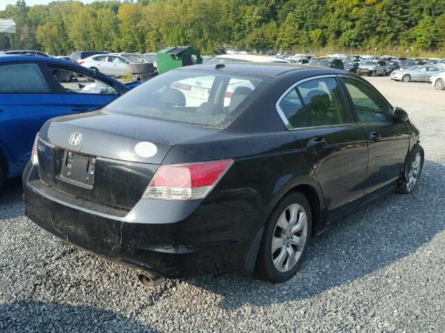 1HGCP26868A162708 - 2008 HONDA ACCORD EXL BLACK photo 4