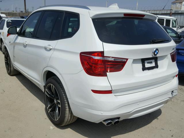 5UXWZ7C39H0V93088 - 2017 BMW X3 SDRIVE2 WHITE photo 3