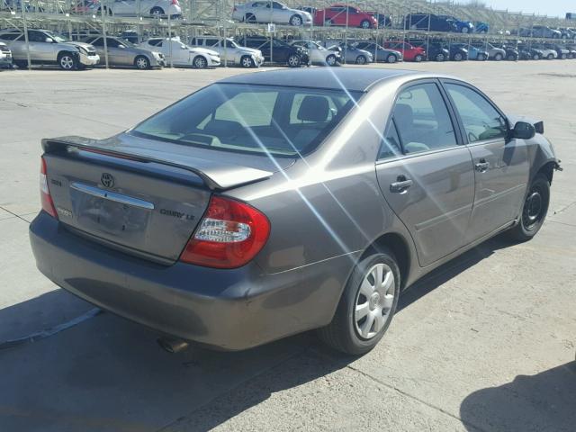 4T1BE32K34U824935 - 2004 TOYOTA CAMRY LE CHARCOAL photo 4