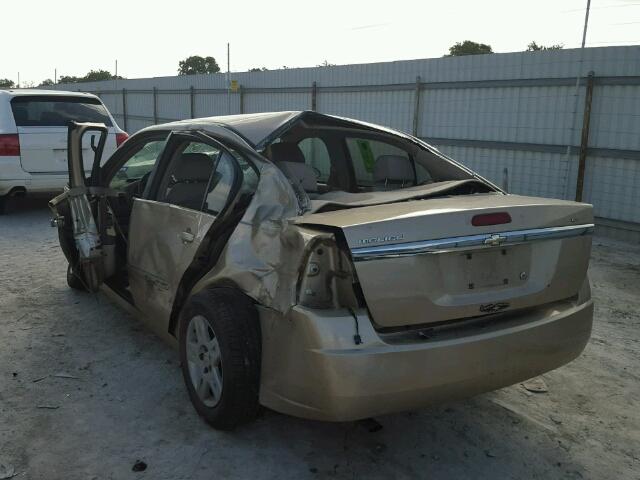 1G1ZT51F36F235361 - 2006 CHEVROLET MALIBU LT TAN photo 3