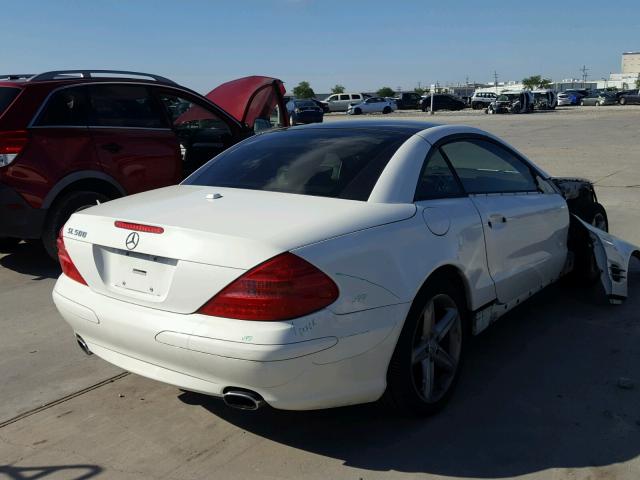 WDBSK75F66F110516 - 2006 MERCEDES-BENZ SL 500 WHITE photo 4