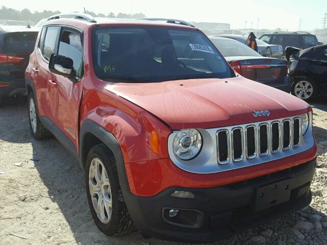 ZACCJADB1HPF85320 - 2017 JEEP RENEGADE L RED photo 1