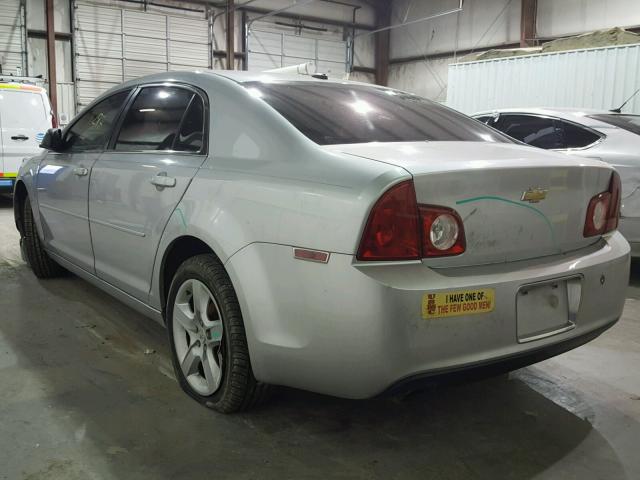 1G1ZB5EB0AF138489 - 2010 CHEVROLET MALIBU LS ვერცხლისფერი ფოტო 3