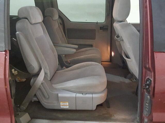 2FMZA522X4BA95778 - 2004 FORD FREESTAR S BURGUNDY photo 6