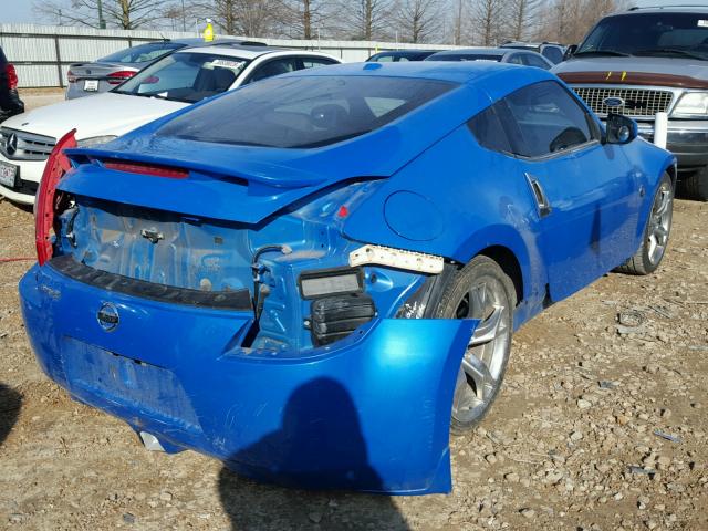 JN1AZ44E59M403343 - 2009 NISSAN 370Z BLUE photo 4