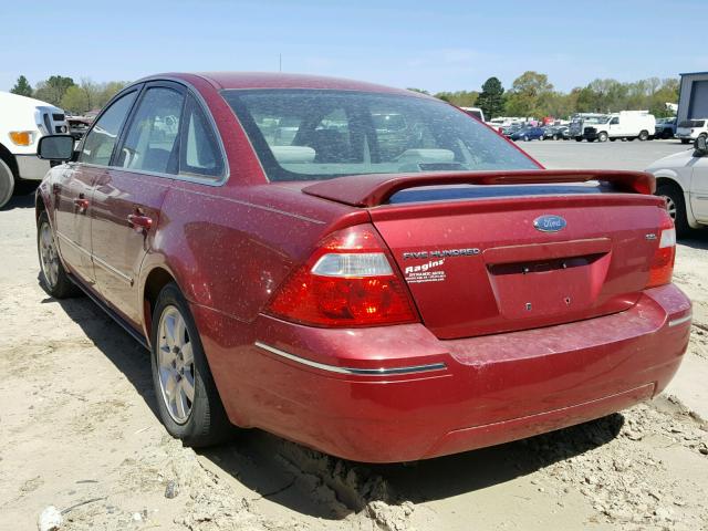 1FAFP24185G180191 - 2005 FORD FIVE HUNDR RED photo 3