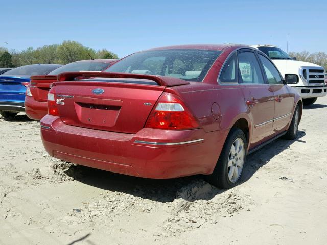 1FAFP24185G180191 - 2005 FORD FIVE HUNDR RED photo 4