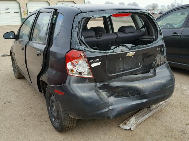 KL1TD66647B715367 - 2007 CHEVROLET AVEO BASE Qara foto 3