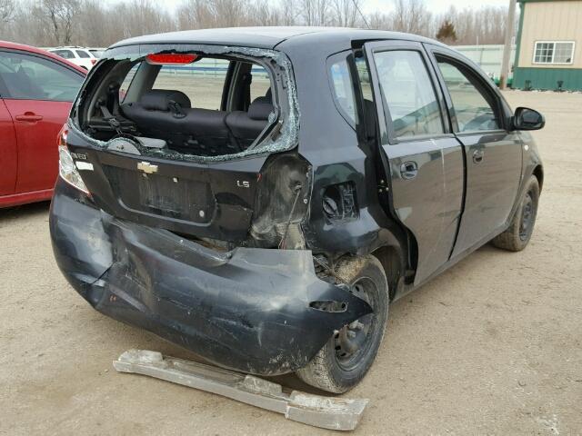 KL1TD66647B715367 - 2007 CHEVROLET AVEO BASE Qara foto 4