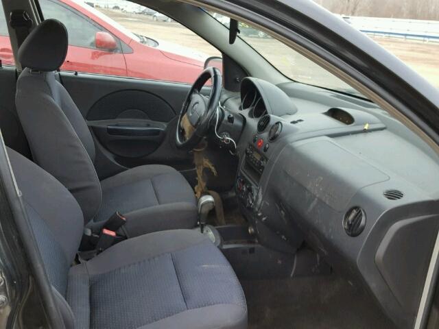 KL1TD66647B715367 - 2007 CHEVROLET AVEO BASE Qara foto 5