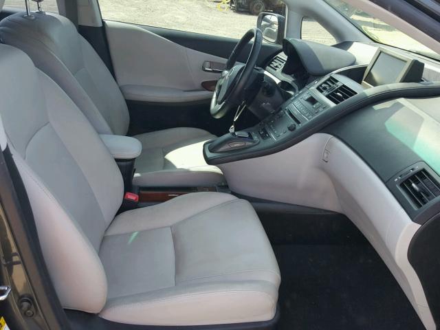 JTHBB1BA3A2038194 - 2010 LEXUS HS 250H GRAY photo 5