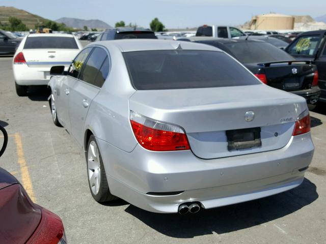 WBANB33514B107168 - 2004 BMW 545 I SILVER photo 3