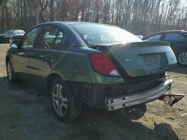 1G8AL52F63Z108126 - 2003 SATURN ION LEVEL GREEN photo 3