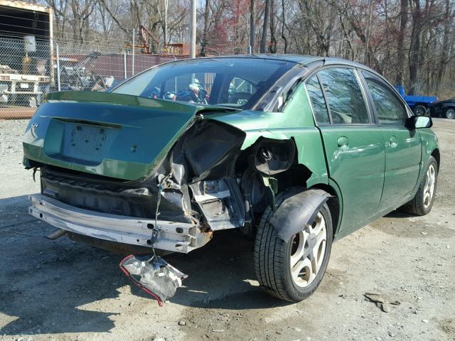 1G8AL52F63Z108126 - 2003 SATURN ION LEVEL GREEN photo 4