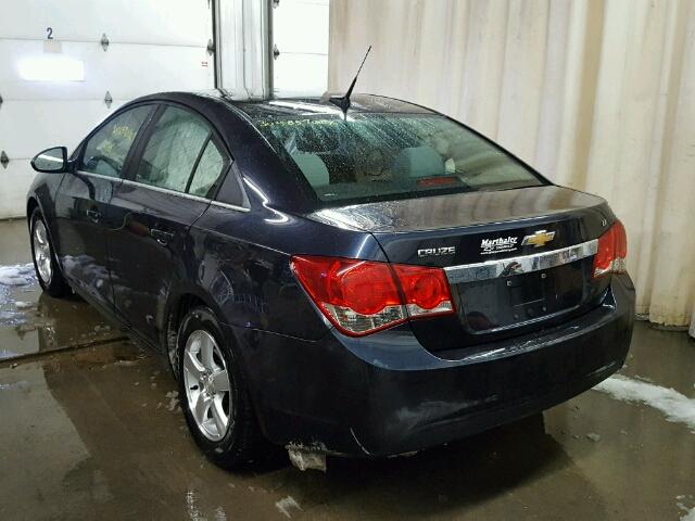 1G1PC5SB3E7165890 - 2014 CHEVROLET CRUZE LT BLUE photo 3