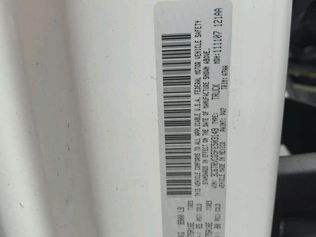 3C6TRVCG5FE503149 - 2015 RAM PROMASTER 白色 照片 10