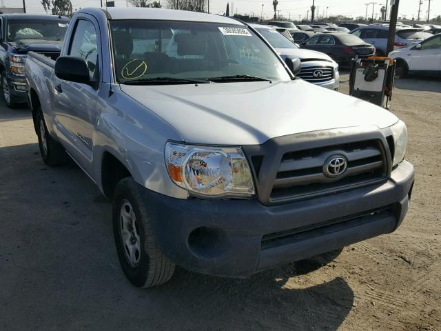 5TENX4CN6AZ713342 - 2010 TOYOTA TACOMA SILVER photo 1