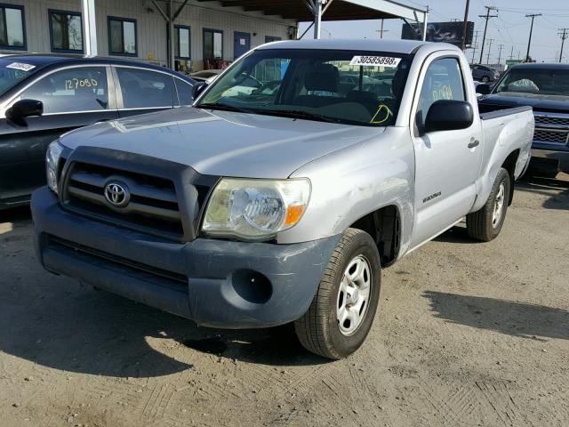 5TENX4CN6AZ713342 - 2010 TOYOTA TACOMA SILVER photo 2