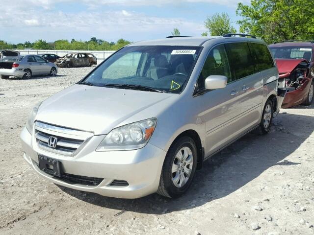 5FNRL38466B507017 - 2006 HONDA ODYSSEY EX SILVER photo 2